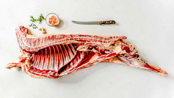 Half a lamb share from the Ethical Farmers in Dungog, New South Wales. One of the animal shares you can buy locally with delivery in New South Wales. Beef and pork also available.