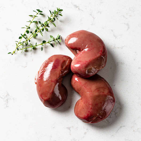 Quality 100% grass fed lamb kidney with some thyme.