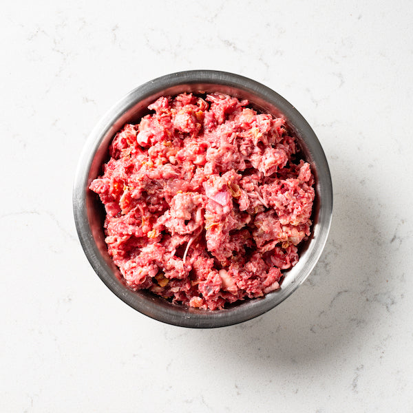 100% preservative free pet mince made with offcuts of our pasture raised chooks including the frames.