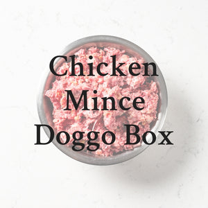 Chicken pet mince Doggo Box
